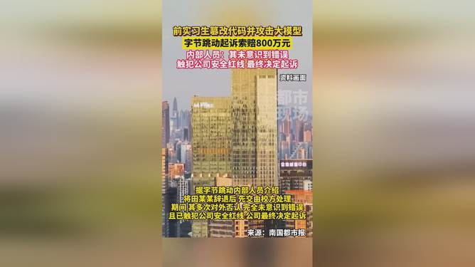 字節(jié)跳動起訴前實習生索賠800萬，人才管理與法律問題的深度探討