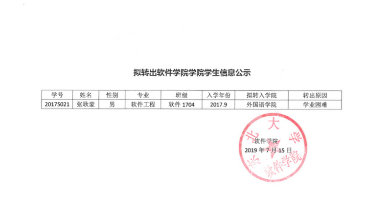 高校公示學(xué)生性別變更信息申請